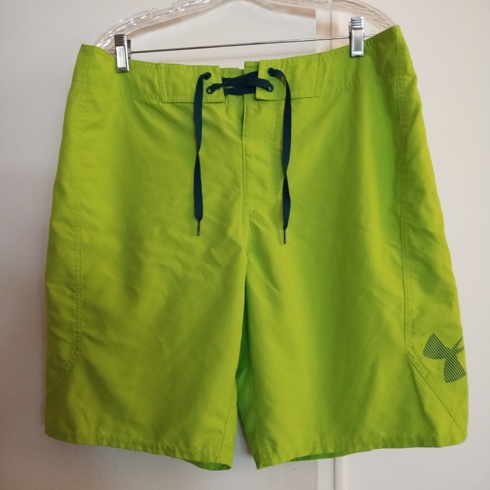 Men's Under Armour Heatgear Loose Fit Swim‎ Trunks Board Shorts Size 36